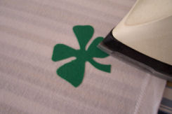 iron on the applique