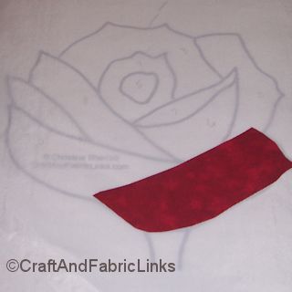 rose applique pressing sheet instructions
