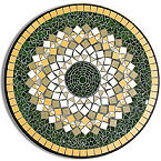 lazy susan mosaic pattern