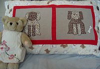 puppy applique pattern for pillowcase or quilt