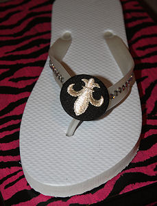 DIY Bling Flip Flops