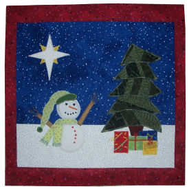 Christmas star applique